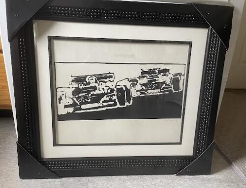 Sam Posey Hand-Number Ferrari Print – BID NOW